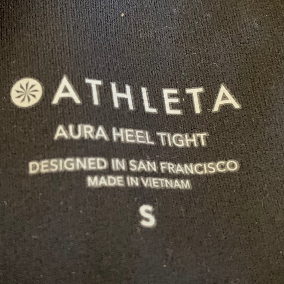 ATHLETA Arita Heel Tights | Black | High Rise | Size S - Picture 6 of 10